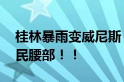 桂林暴雨变威尼斯 出行靠划船：水位直逼市民腰部！！