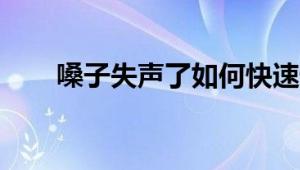 嗓子失声了如何快速恢复？实用指南