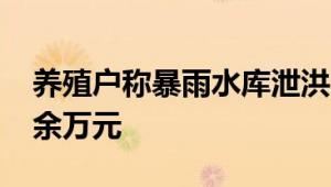 养殖户称暴雨水库泄洪 淹死2万只鸡 损失20余万元