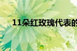 11朵红玫瑰代表的含义与深层情感表达