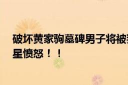 破坏黄家驹墓碑男子将被判刑 持锤狂砸黄家驹墓碑 多位港星愤怒！！