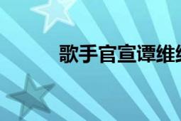 歌手官宣谭维维 歌手又放大招？