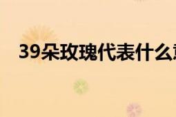 39朵玫瑰代表什么意思：花语与情感表达