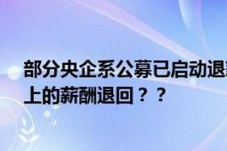 部分央企系公募已启动退薪工作 2023年已发超过290万以上的薪酬退回？？