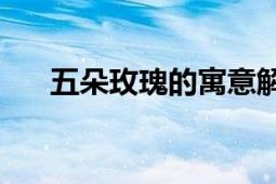 五朵玫瑰的寓意解析：代表什么意思？