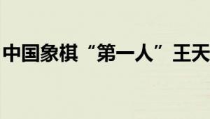 中国象棋“第一人”王天一被调查 涉嫌受贿！