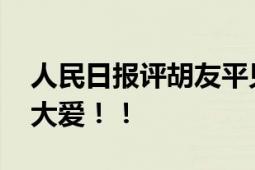 人民日报评胡友平见义勇为 跨越国界的无私大爱！！