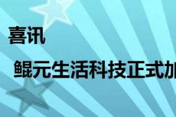 喜讯 | 鲲元生活科技正式加入工业互联网产业联盟