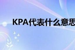 KPA代表什么意思？全面解析KPA含义