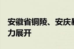 安徽省铜陵、安庆暴雨直击 城市内涝 救援全力展开