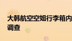 大韩航空空姐行李箱内发现实弹 警方已介入调查