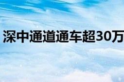 深中通道通车超30万车次 日均超过10万车次