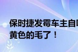 保时捷发霉车主自嘲不想要了 方向盘长出橙黄色的毛了！