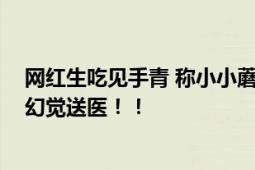 网红生吃见手青 称小小蘑菇不在话下 出现呕吐、疑似产生幻觉送医！！