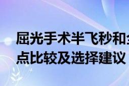 屈光手术半飞秒和全飞秒哪个好？ 手术优缺点比较及选择建议