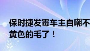 保时捷发霉车主自嘲不想要了 方向盘长出橙黄色的毛了！