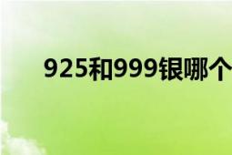 925和999银哪个更好：全面对比分析