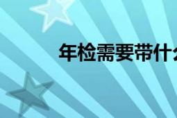 年检需要带什么材料？完整指南