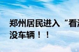 郑州居民进入“看海”模式 多个街道积水淹没车辆！！