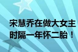 宋慧乔在做大女主 宋仲基喜得二胎：其妻子时隔一年怀二胎！