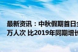 最新资讯：中秋假期首日全社会跨区域人员流动量21592.4万人次 比2019年同期增长13.3%